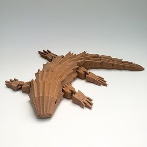 3D Printed Articulated Armadillo Lizard